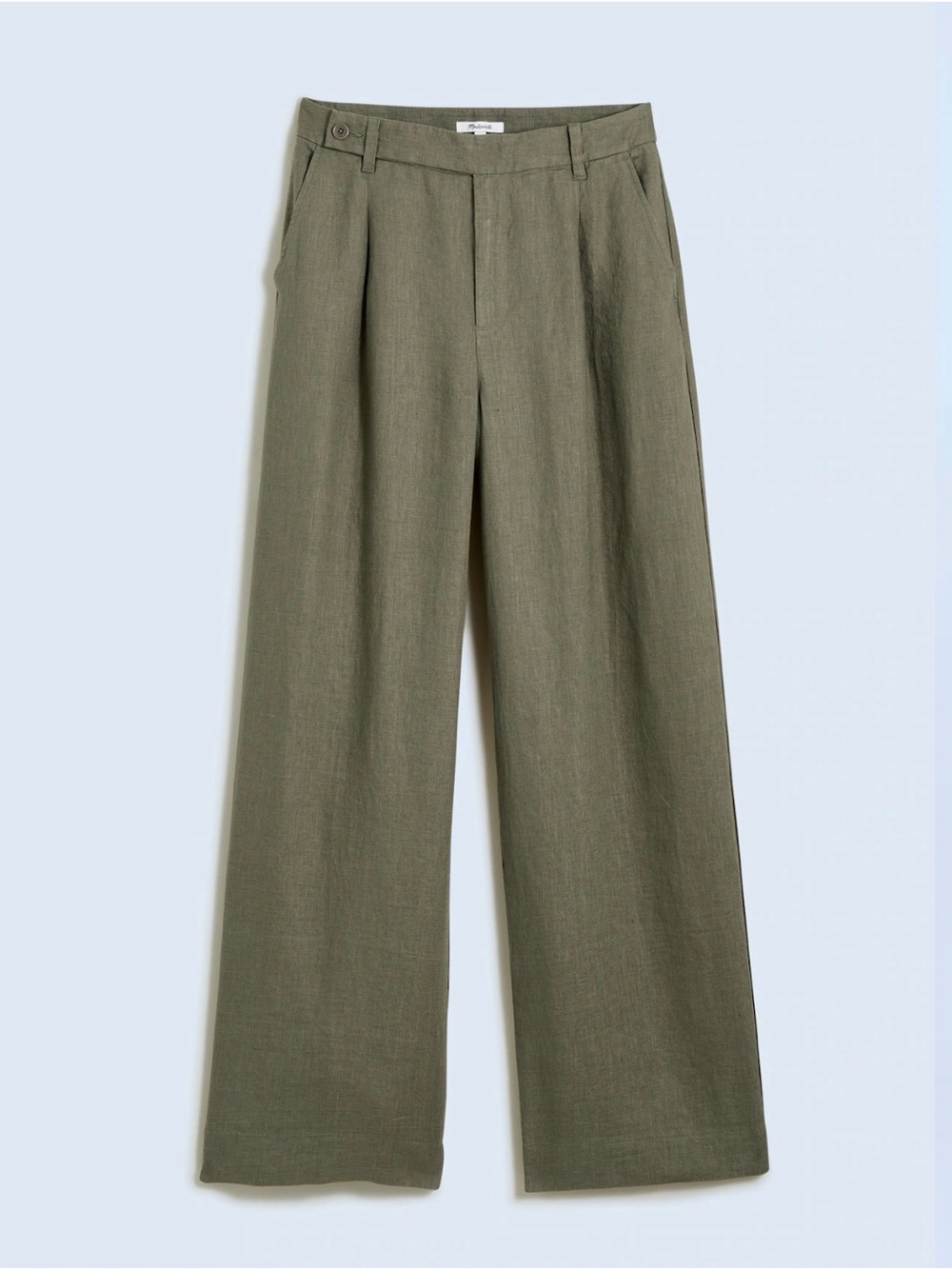 NWT Madewell Harlow Wide-Leg Pant in 100% Linen | 10 Petite | Distant Surplus